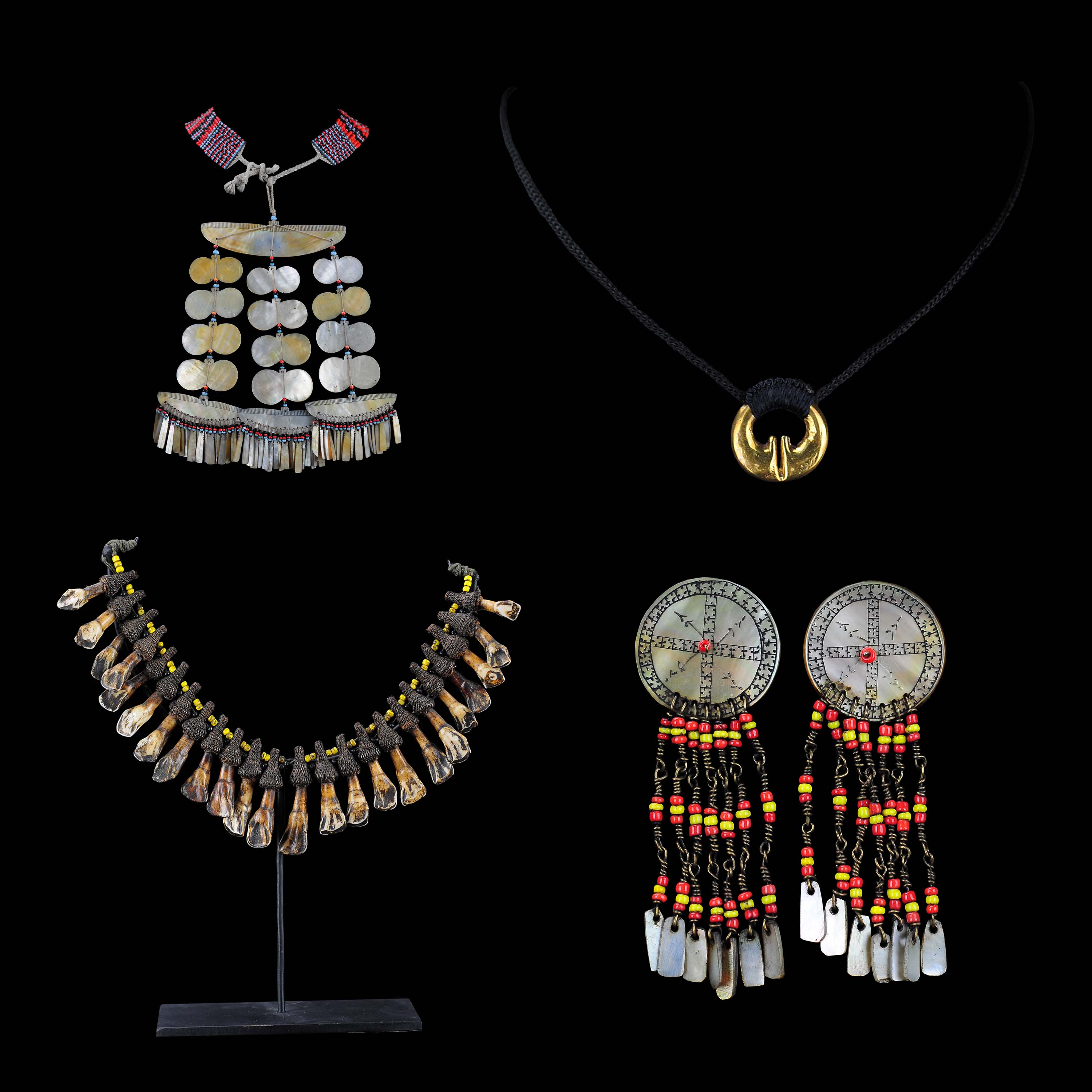  A lot of four Philippine native accessories