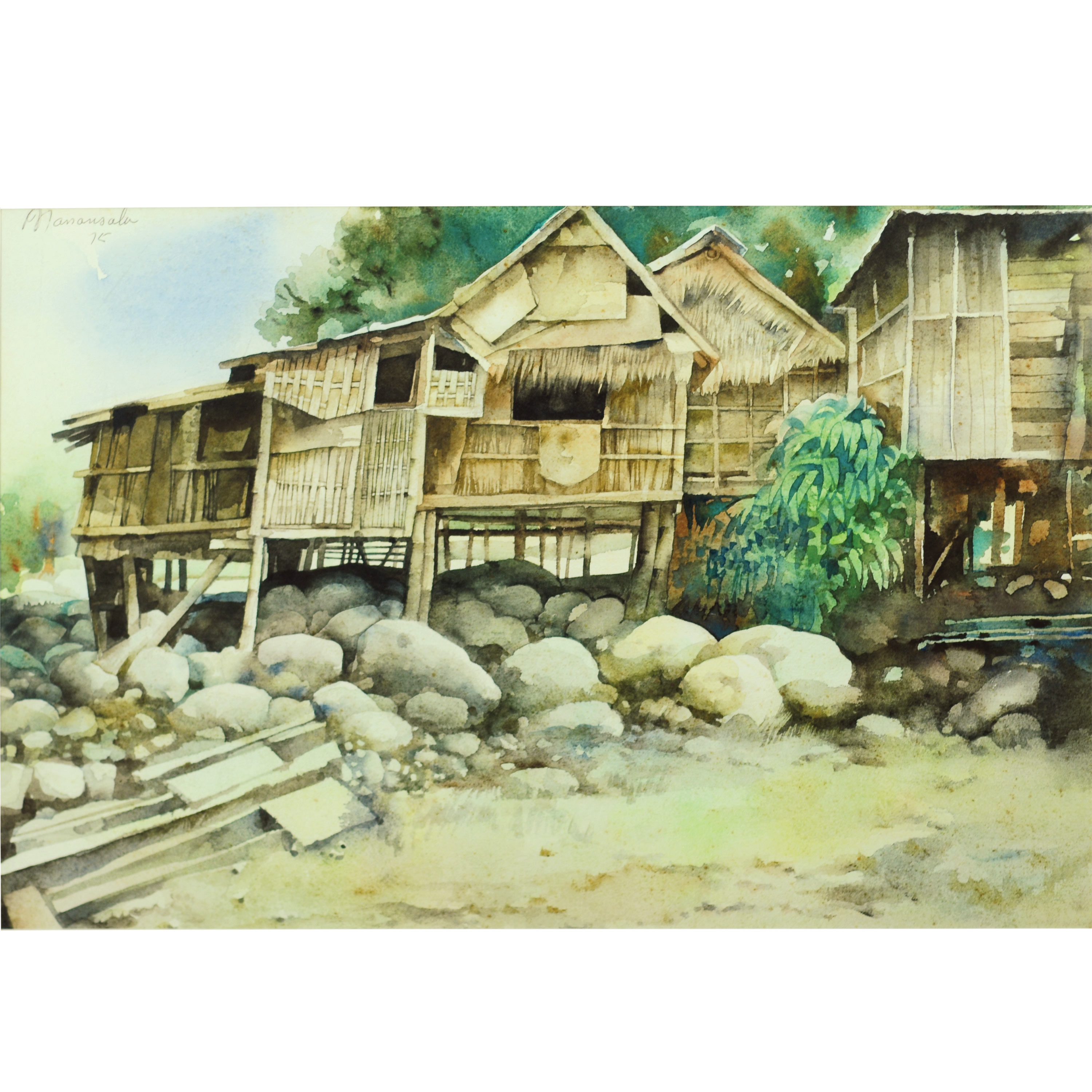 Vicente Manansala (1910 1981) Bahay Kubo