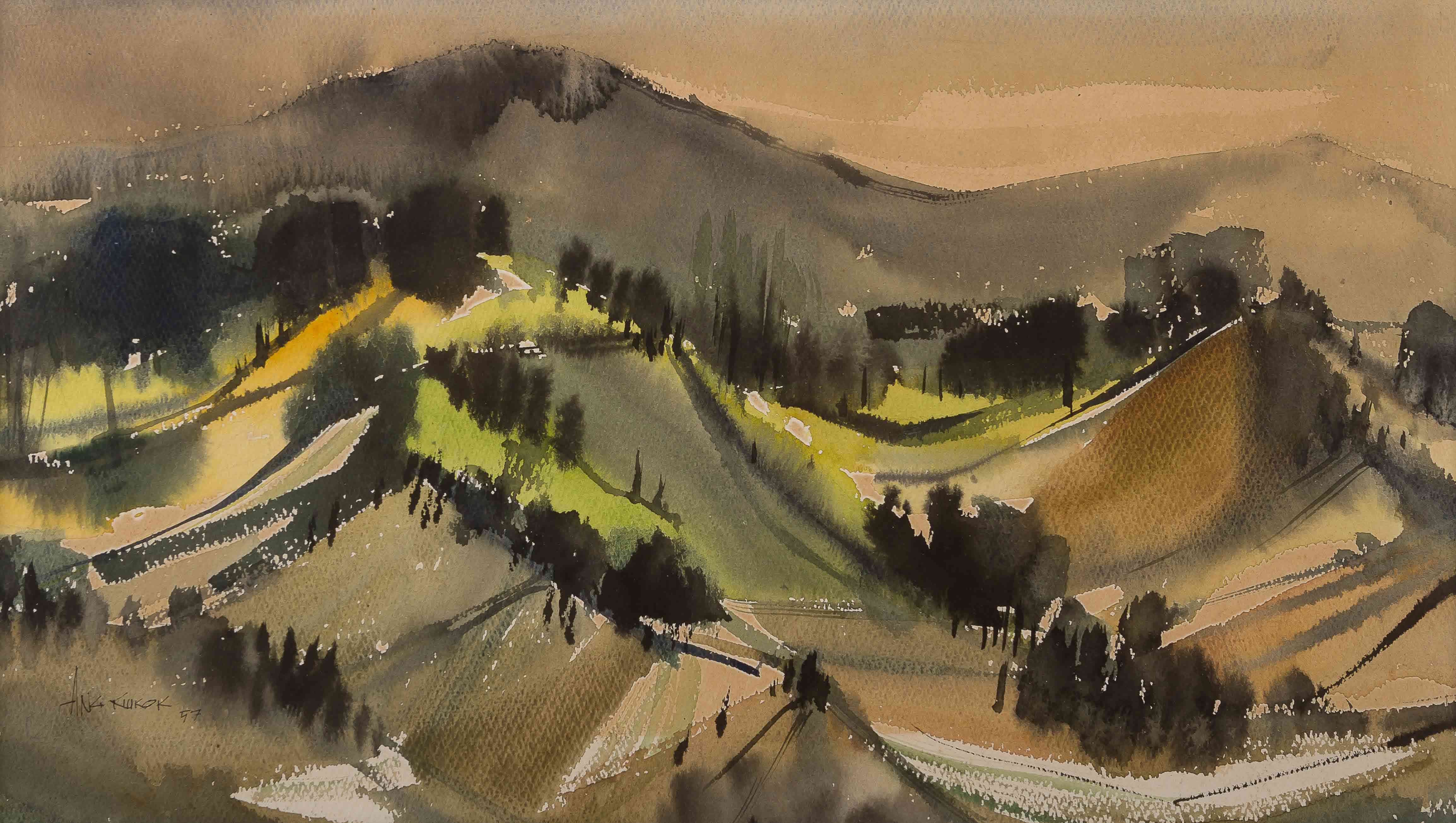 Ang Kiukok Untitled (Landscape)