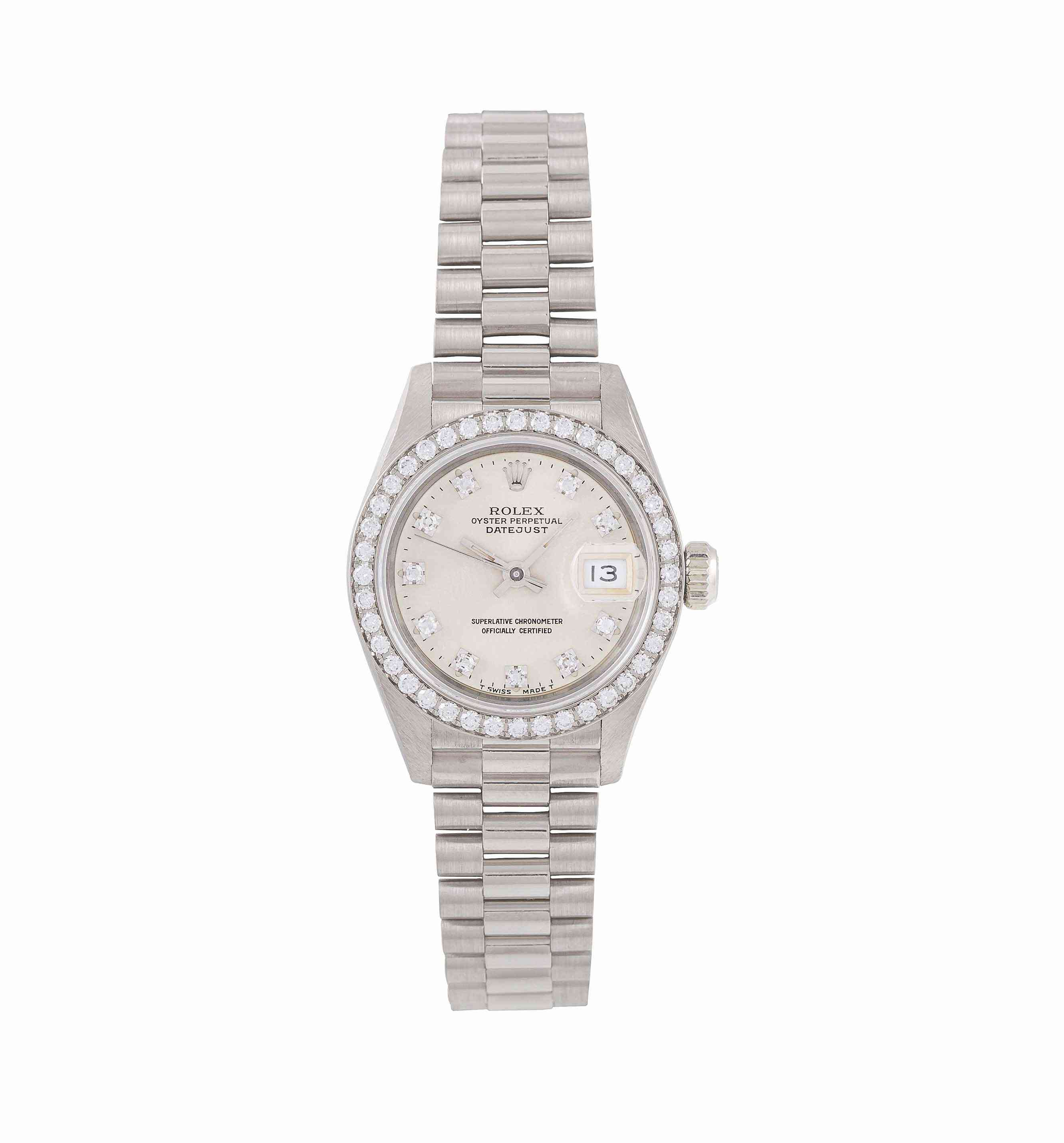 oyster perpetual datejust white gold